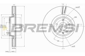 BREMS CD8598V - DISCHI FRENO - BRAKE DISCS