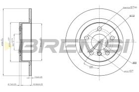 BREMS CD8612S - DISCHI FRENO - BRAKE DISCS