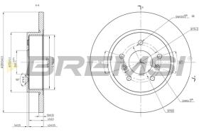 BREMS CD8683S - DISCHI FRENO - BRAKE DISCS