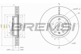 BREMS CD8761V - DISCHI FRENO - BRAKE DISCS
