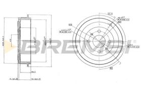 BREMS CR5264 - TAMBURI FRENO - BRAKE DRUMS