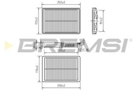 BREMS FA0605 - FILTRI ARIA - AIR FILTER
