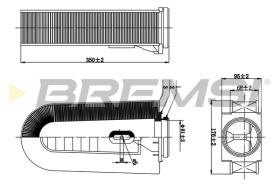 BREMS FA0632 - FILTRI ARIA - AIR FILTER