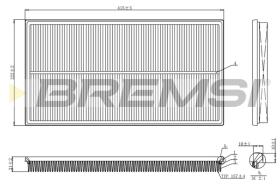 BREMS FA1244 - FILTRI ARIA - AIR FILTER