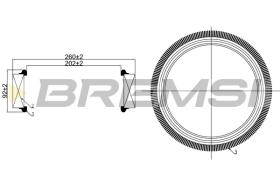 BREMS FA1259 - FILTRI ARIA - AIR FILTER