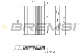 BREMS FC0927C - FILTRI ABITACOLO - CABIN FILTER
