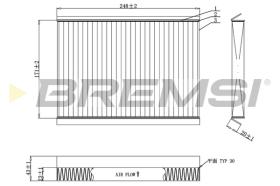 BREMS FC0929C - FILTRI ABITACOLO - CABIN FILTER