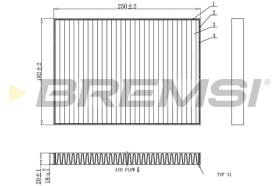 BREMS FC0936C - FILTRI ABITACOLO - CABIN FILTER