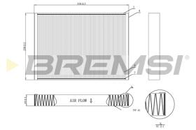 BREMS FC0952C - FILTRI ABITACOLO - CABIN FILTER