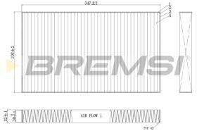 BREMS FC0954C - FILTRI ABITACOLO - CABIN FILTER