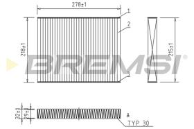 BREMS FC0993C - FILTRI ABITACOLO - CABIN FILTER