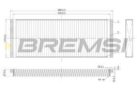 BREMS FC1329C - FILTRI ABITACOLO - CABIN FILTER