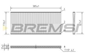 BREMS FC1330C - FILTRI ABITACOLO - CABIN FILTER