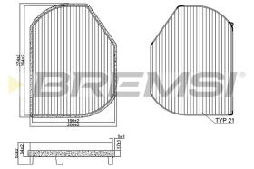 BREMS FC1331C - FILTRI ABITACOLO - CABIN FILTER