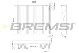 BREMS FC1333 - FILTRI ABITACOLO - CABIN FILTER
