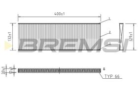 BREMS FC1525 - FILTRI ABITACOLO - CABIN FILTER