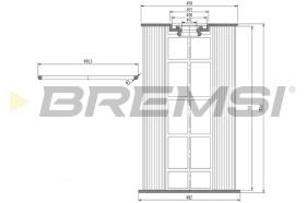 BREMS FE0154 - FILTRO CARBURANTE - FUEL FILTER