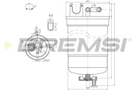 BREMS FE0369 - FILTRO CARBURANTE - FUEL FILTER