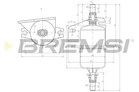 BREMS FE0842 - FILTRO CARBURANTE - FUEL FILTER