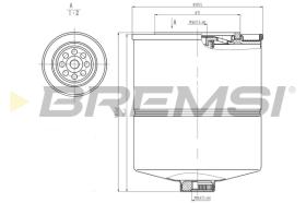 BREMS FE1870 - FILTRO CARBURANTE - FUEL FILTER