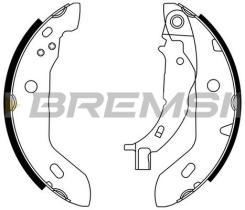 BREMS GF0304 - GANASCE FRENO - BRAKE SHOES