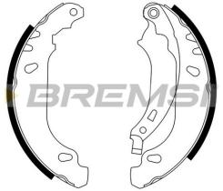 BREMS GF0408 - GANASCE FRENO - BRAKE SHOES