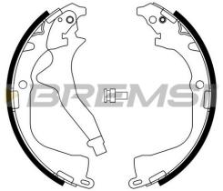 BREMS GF0561 - GANASCE FRENO - BRAKE SHOES