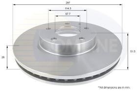 COMLI ADC0473V - COATED BRAKE DISC