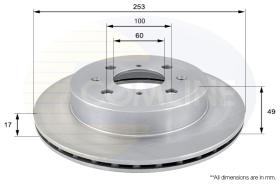 COMLI ADC0920V - COATED BRAKE DISC