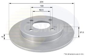 COMLI ADC1056 - COATED BRAKE DISC