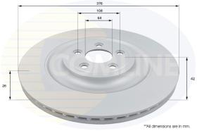 COMLI ADC1257V - COATED BRAKE DISC