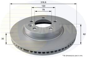 COMLI ADC1321V - COATED BRAKE DISC