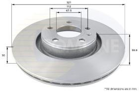 COMLI ADC1465V - COATED BRAKE DISC