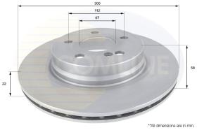 COMLI ADC1658V - COATED BRAKE DISC