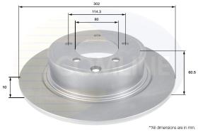 COMLI ADC2321 - COATED BRAKE DISC