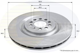 COMLI ADC2602V - COATED BRAKE DISC