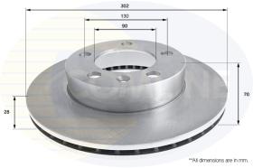 COMLI ADC2701V - COATED BRAKE DISC