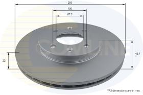 COMLI ADC2849V - COATED BRAKE DISC