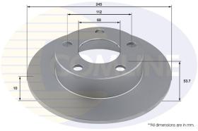 COMLI ADC4015 - COATED BRAKE DISC