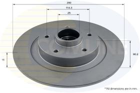 COMLI ADC3035 - COATED BRAKE DISC