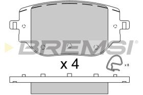 BREMS BP3916 - B. PADS OPEL, PEUGEOT, CITROEN, TOYOTA