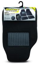 BOTTA 14080 - JUEGO 4 ALFOMBRAS MOQUETA UNIVERSAL NEGRO SOFT
